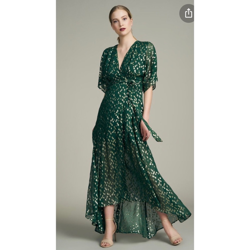 Hutch Gemma Confetti Silk Maxi Wrap Dress
